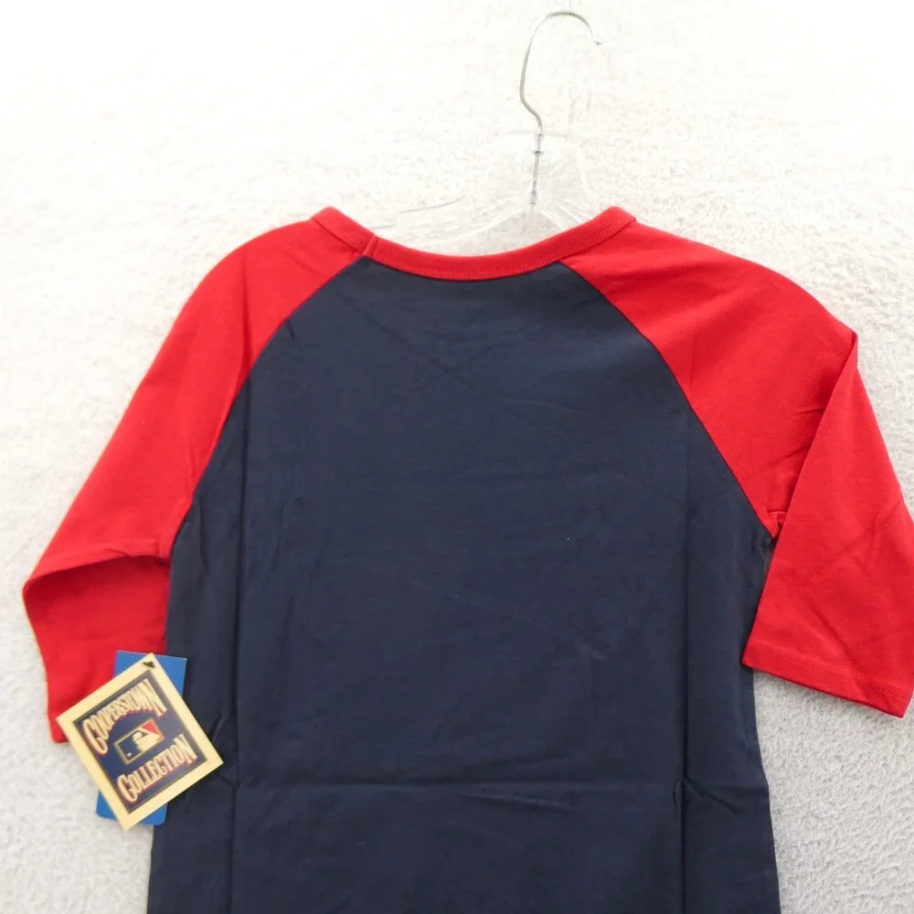 St‎ Louis Cardinals Shirt Boys Medium Blue '47 Brand 3/4 Sleeve Kids Youth New